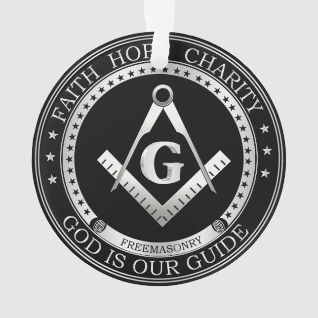 Ornamento Símbolo de maçonaria (Verso)