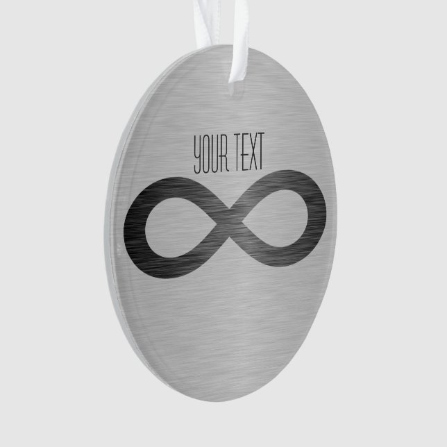 Ornamento Símbolo infinito na textura falsa de metal por STa (Frente)
