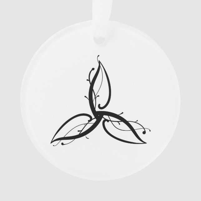 Ornamento Símbolo Triquetra Odin Norse Wicca (Frente)