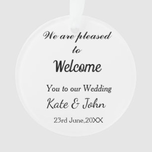Ornamento Simples caligrafia minimalista adicione o seu nome