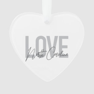 Ornamento Simples, moderno, urbano design Love Carolina do N