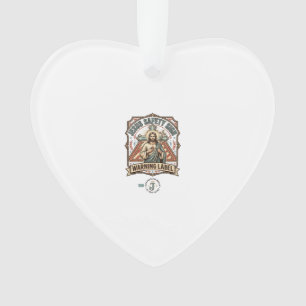 Ornamento Sinal de Segurança Jesus Etiqueta de Aviso Sinal d