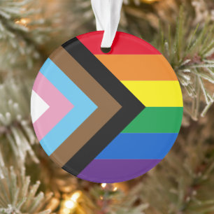 Ornamento Sinalizador de diversidade de gay do arco-íris Lg