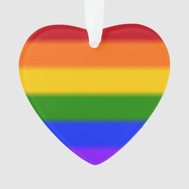 Ornamento Sinalizador de Orgulho gay de queda (Frente)