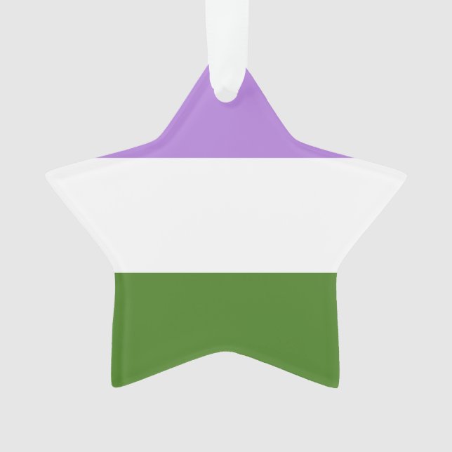 Ornamento Sinalizador do Genderqueer (Frente)