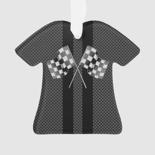 Ornamento Sinalizadores de Corrida Moderna em Estilo de Fibr (Frente)