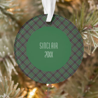 Ornamento Sinclair Clan Tartan Xadrez escocesa