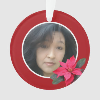 Ornamento Single Poinsettia Design