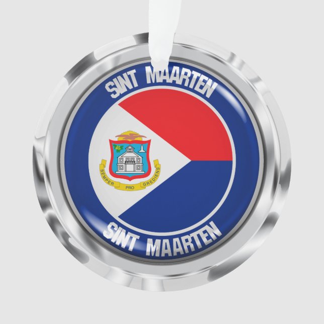 Ornamento Sint Maarten Round Emblem (Frente)