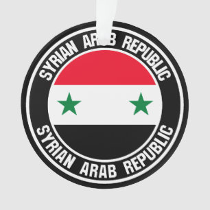 Ornamento Síria Round Emblem