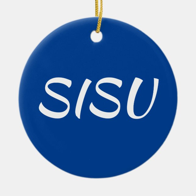 Ornamento SISU (Arredondar; Azul; Ornamento Finlan (Frente)