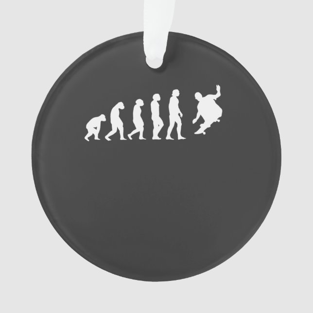 Ornamento Skateboarder Skater Evolution (Frente)