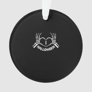 Ornamento Skeleton Hand Heart Ppreguiçoso Halloween Costume