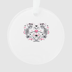 Ornamento Skeleton Heart Mãos Clássicas Virais