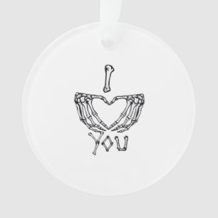 Ornamento Skeleton Mãos Fazer Coração