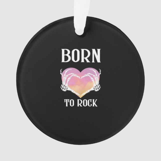 Ornamento Skeleton Mãos Gráfico Cardíaco Para Clássico (Frente)