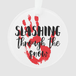 Ornamento Slasher Horror Filme Citação Blogueira Natal