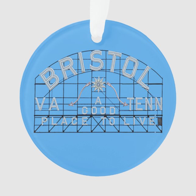 Ornamento Slogan Bristol Sign on blue (Frente)