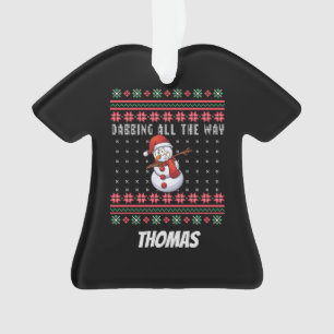 Ornamento Snowman personalizado de Natal