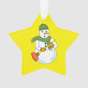 Ornamento Snowman Plumber