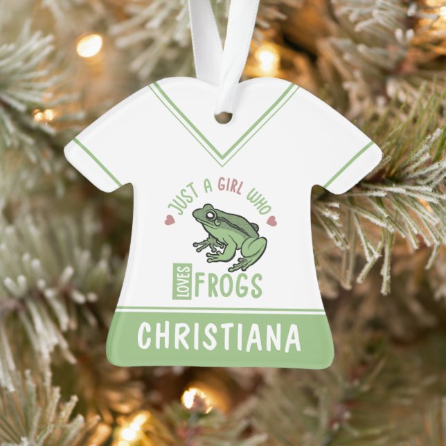 Ornamento Só uma garota que ama sapos de presentes para aman (Árvore)