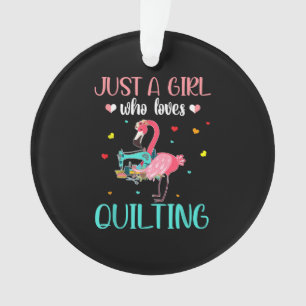 Ornamento Só Uma Menina Que Adora A Filmagem E O Flamingo