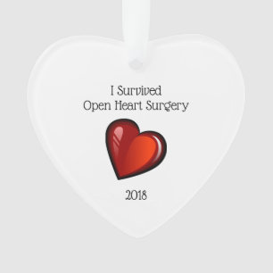 Ornamento Sobrevivente 2018 da cirurgia cardíaca