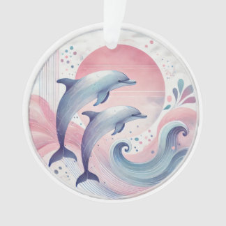 Ornamento soft pastel dolphins