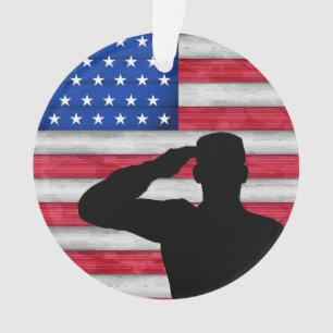Ornamento Soldado e Bandeira Americana - Apreciação