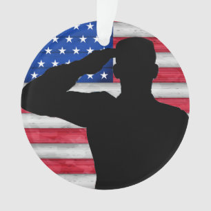 Ornamento Soldado e Bandeira Americana - Apreciação