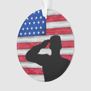 Ornamento Soldado e Bandeira Americana - Apreciação