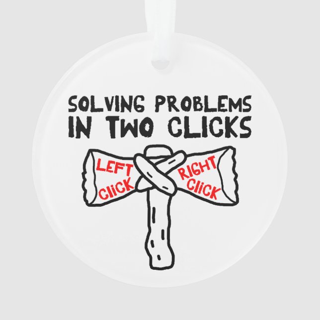 Ornamento Solucionando Problemas Em Dois Cliques (Verso)