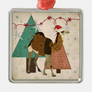 Ornamento sonhador da noite estrelado do camelo