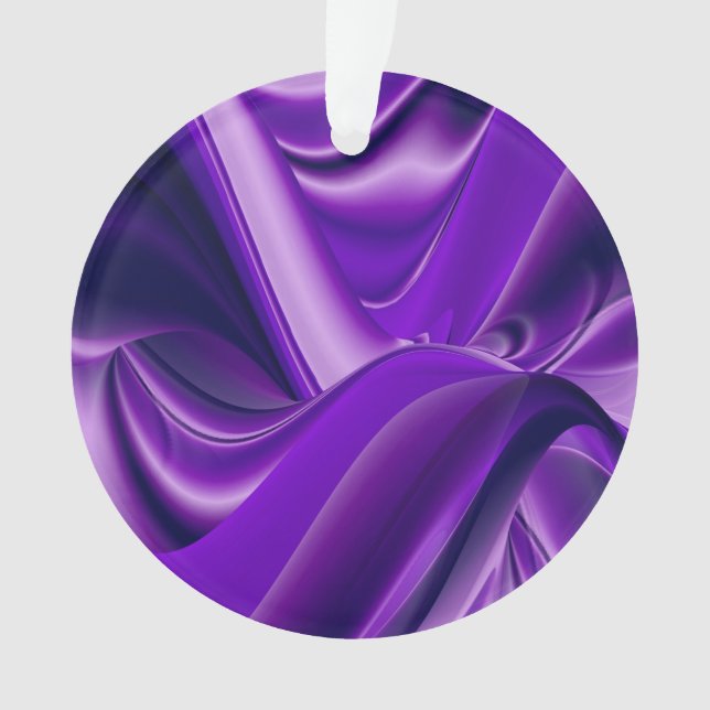 Ornamento Sonhos de Arco-Íris de Flor Roxo (Frente)