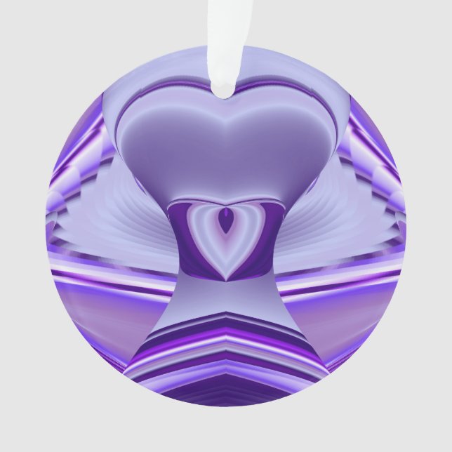 Ornamento Sonhos de Arco-Íris de Flor Roxo (Frente)