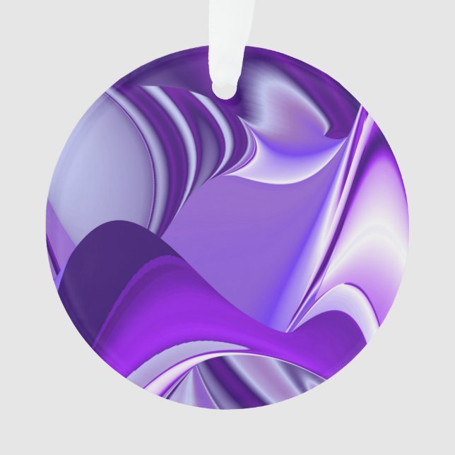 Ornamento Sonhos de Arco-Íris de Flor Roxo (Frente)