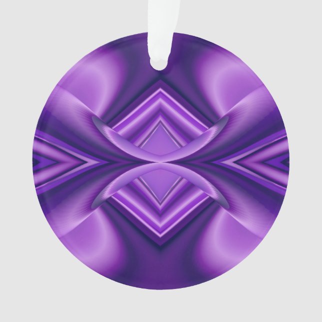 Ornamento Sonhos de Arco-Íris de Flor Roxo (Frente)