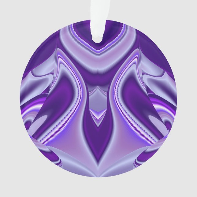 Ornamento Sonhos de Arco-Íris de Flor Roxo (Frente)