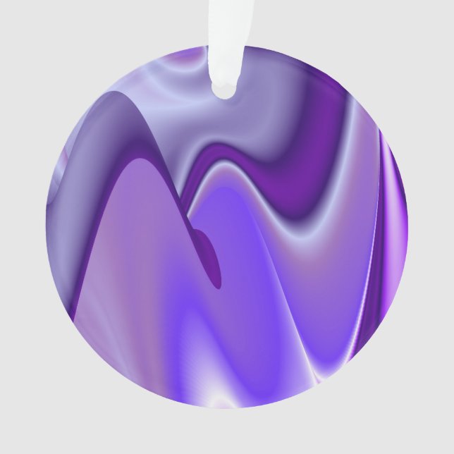 Ornamento Sonhos de Arco-Íris de Flor Roxo (Frente)