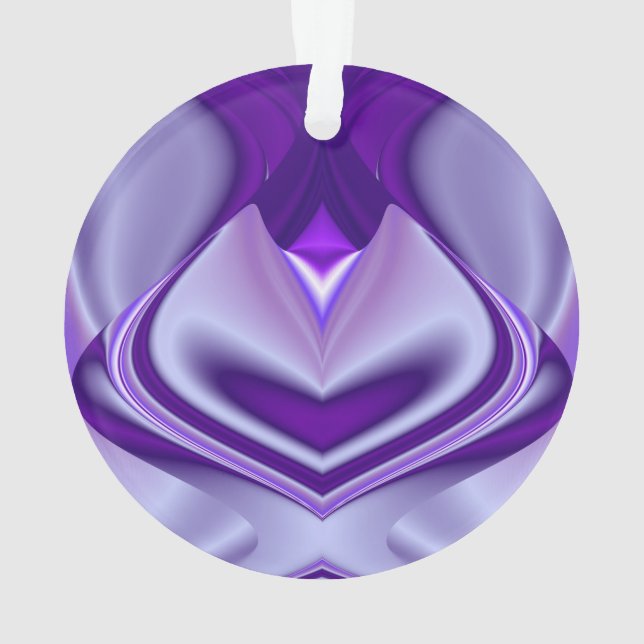 Ornamento Sonhos de Arco-Íris de Flor Roxo (Verso)