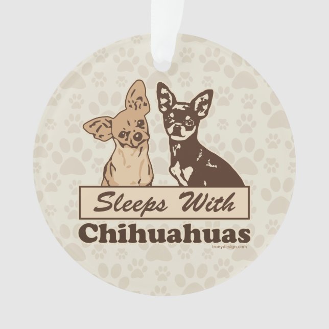 Ornamento Sonos com chihuahuas (Frente)