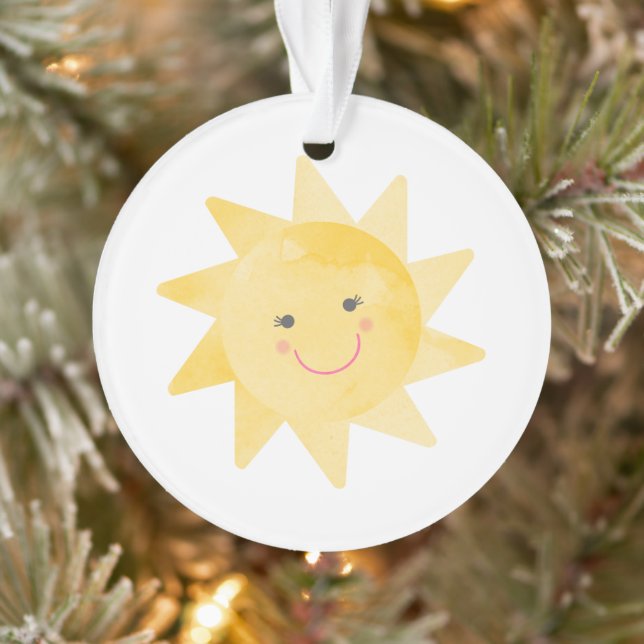 Ornamento Sorriso Ensolarado Brilhante e Fofo Natal (Árvore)