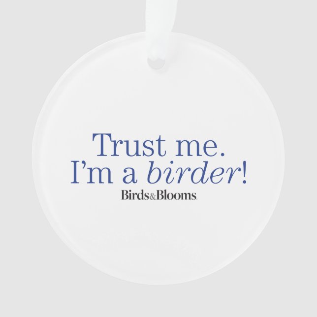 Ornamento Sou um Birder (Frente)