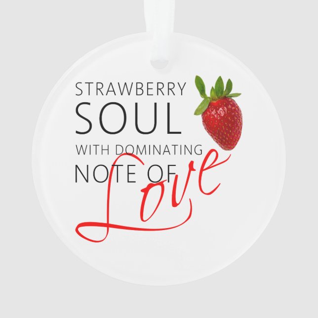 Ornamento Soul de Morango (Verso)