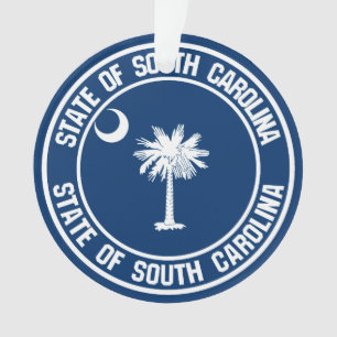 Ornamento South Carolina Round Emblem
