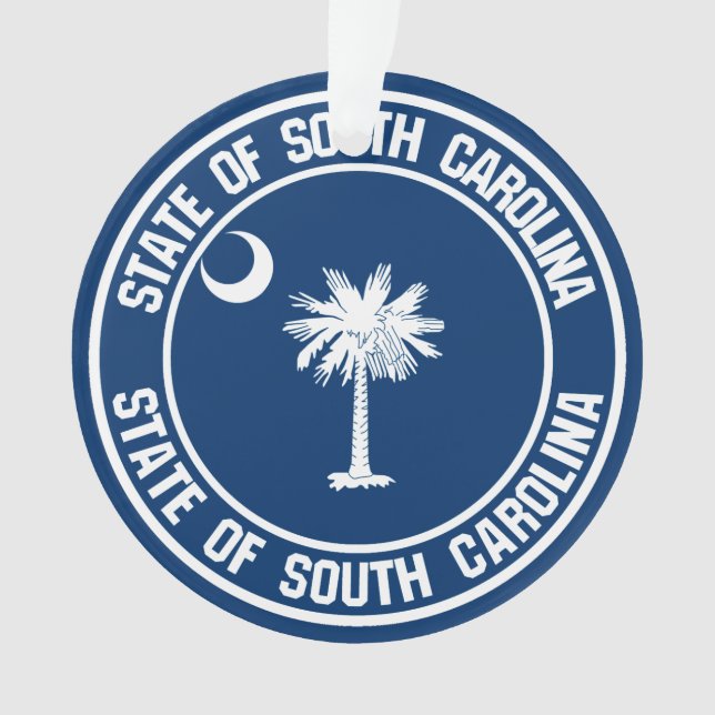 Ornamento South Carolina Round Emblem (Frente)