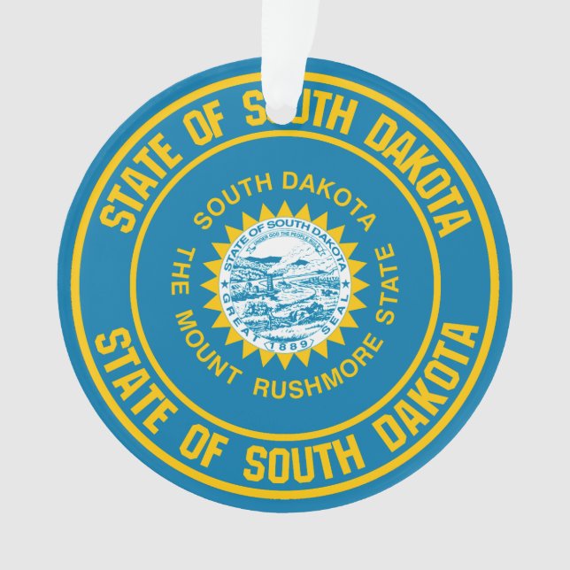 Ornamento South Dakota Round Emblem (Frente)