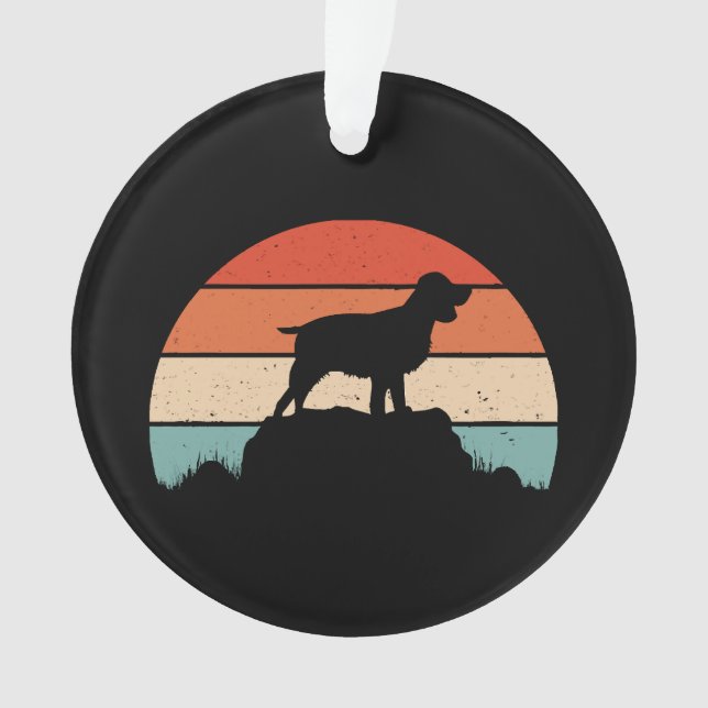 Ornamento Spaniel de springer em inglês (Frente)