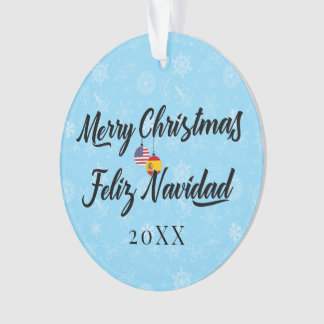 Ornamento Spanish American With Custom Year Bilingual