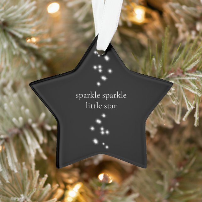 Ornamento Sparkle Sparkle Little Star Black Starlight (Árvore)